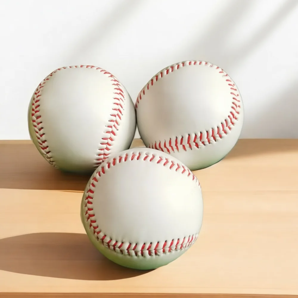 9 Inch Baseball Hand Stitched PVC Soft Hard Training Ball Durable Practice Gear For Youth Adults Sports Playing