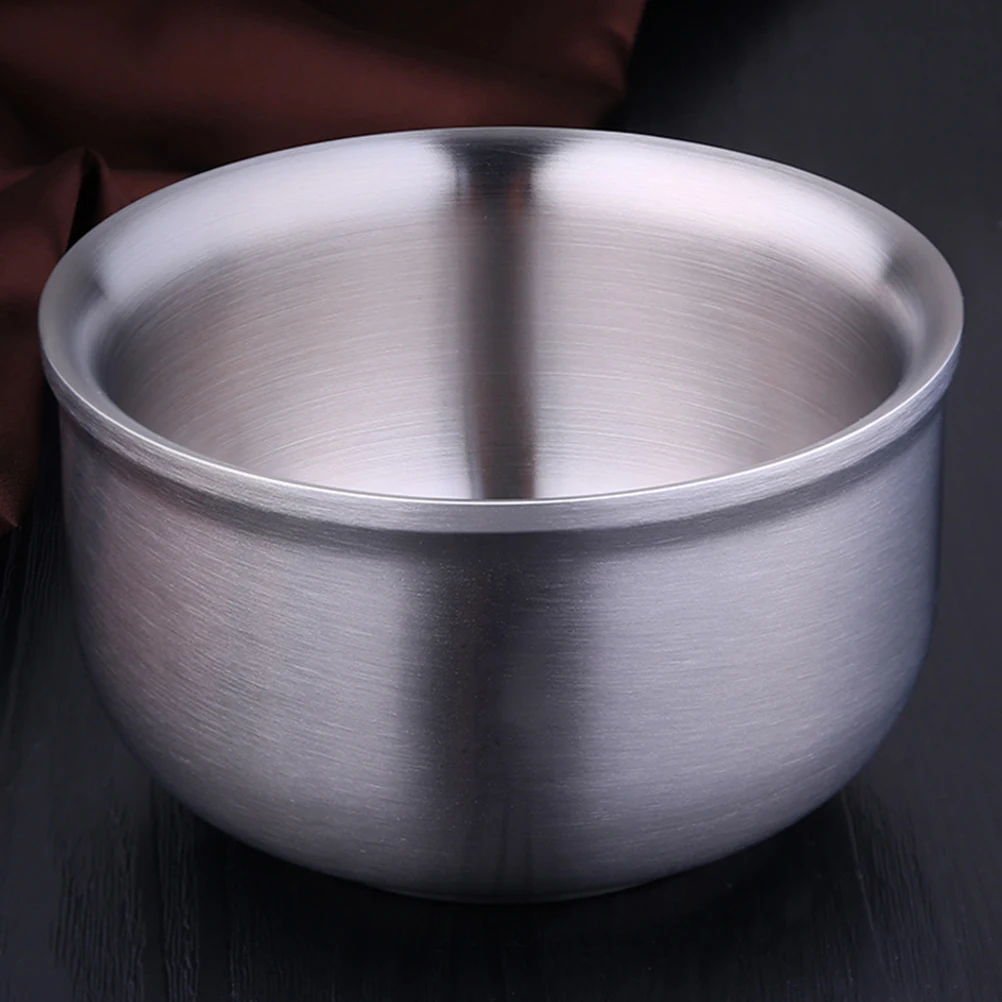 

304 Stainless Steel Instant Noodles Bowl Soup Kitchen Metal Utensils Double Insulated Hot Cold Food Serving Restaurant Home