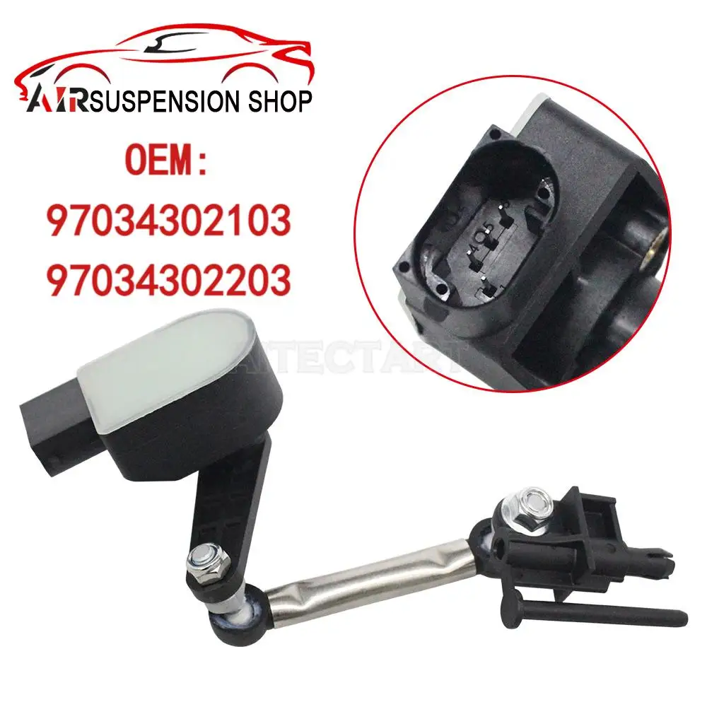 

97034302103 97034302203 For Porsche Panamera 970 2010-2016 Front Left/Right Air Suspension Vehicle Height Level Sensor 1x