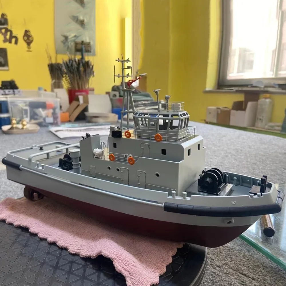 1/100 RC Ships 35cm Simulation 1907 Port Remote Control Tugboat  3D Printing Molding Dual-motor RC Schiffe RTR Ship Toy Boy Toys