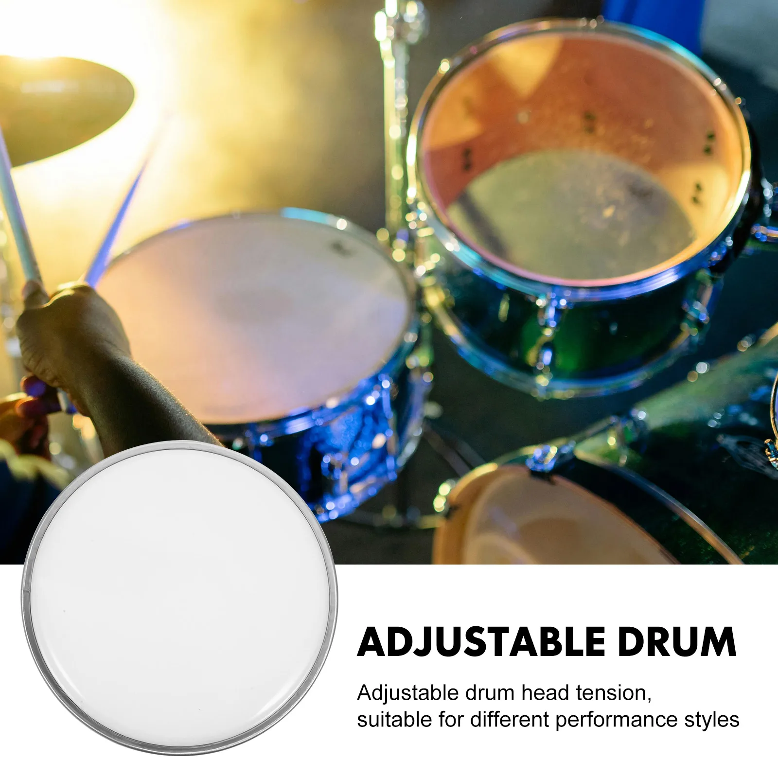 

8 Inch Double Layer Drum Skin Semi Transparent Jazz Drum Replacement Parts Percussion Hand Instrument Accessories Film