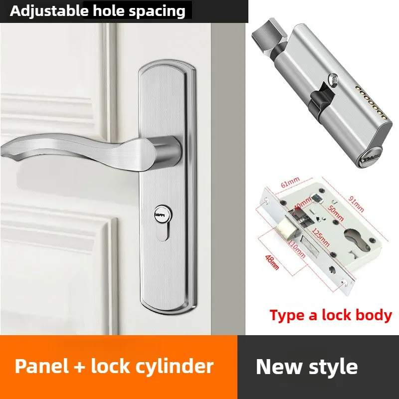 

Universal Indoor Bedroom Door, Wooden Door, Household Door Lock, Old-fashioned Handle Lock, Small 70 Lock Core