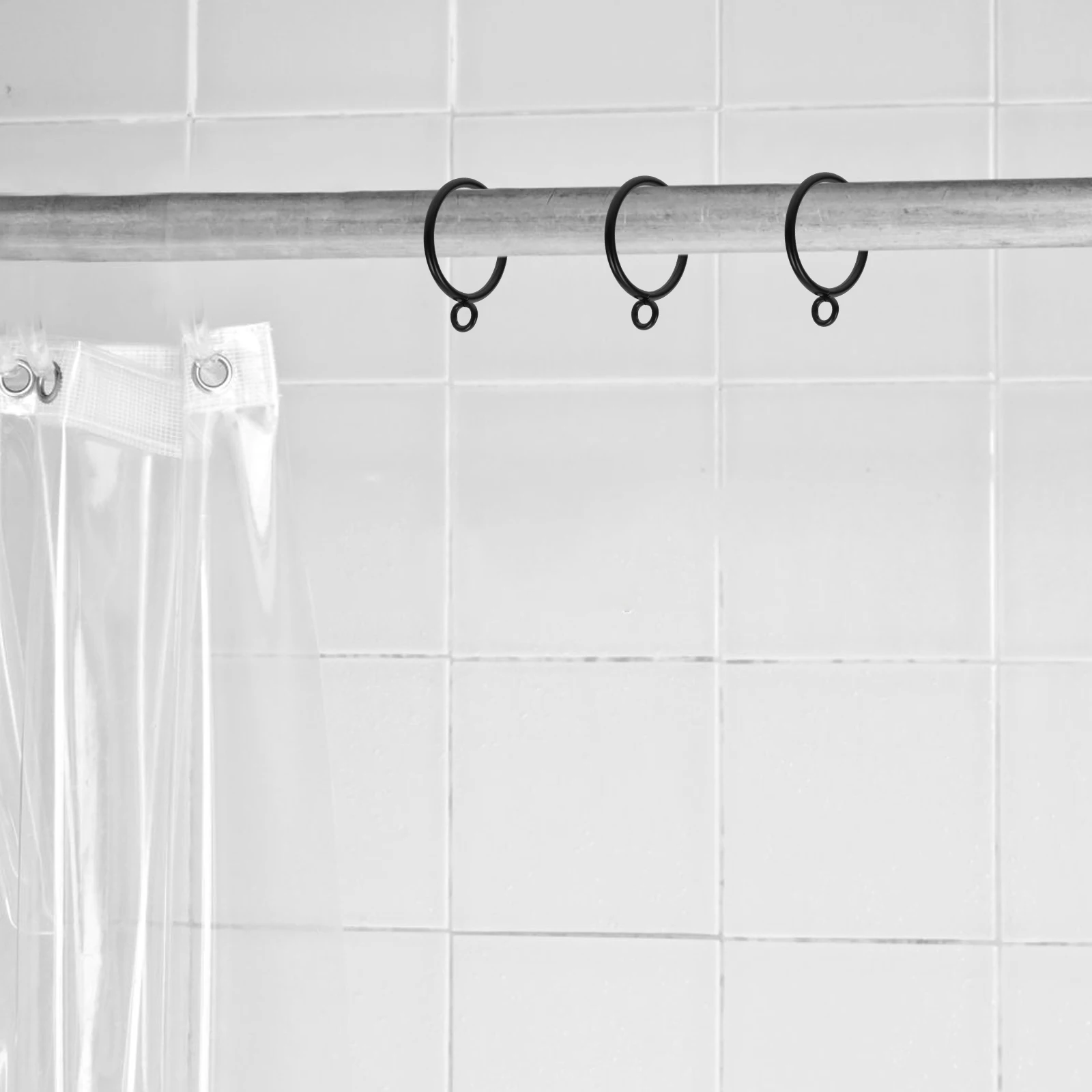 

20pcs Curtain Ring Hooks Metal Eyelet Rings for Drapes Shower Curtain Rings Hanging Accessories Material Strong Capacity