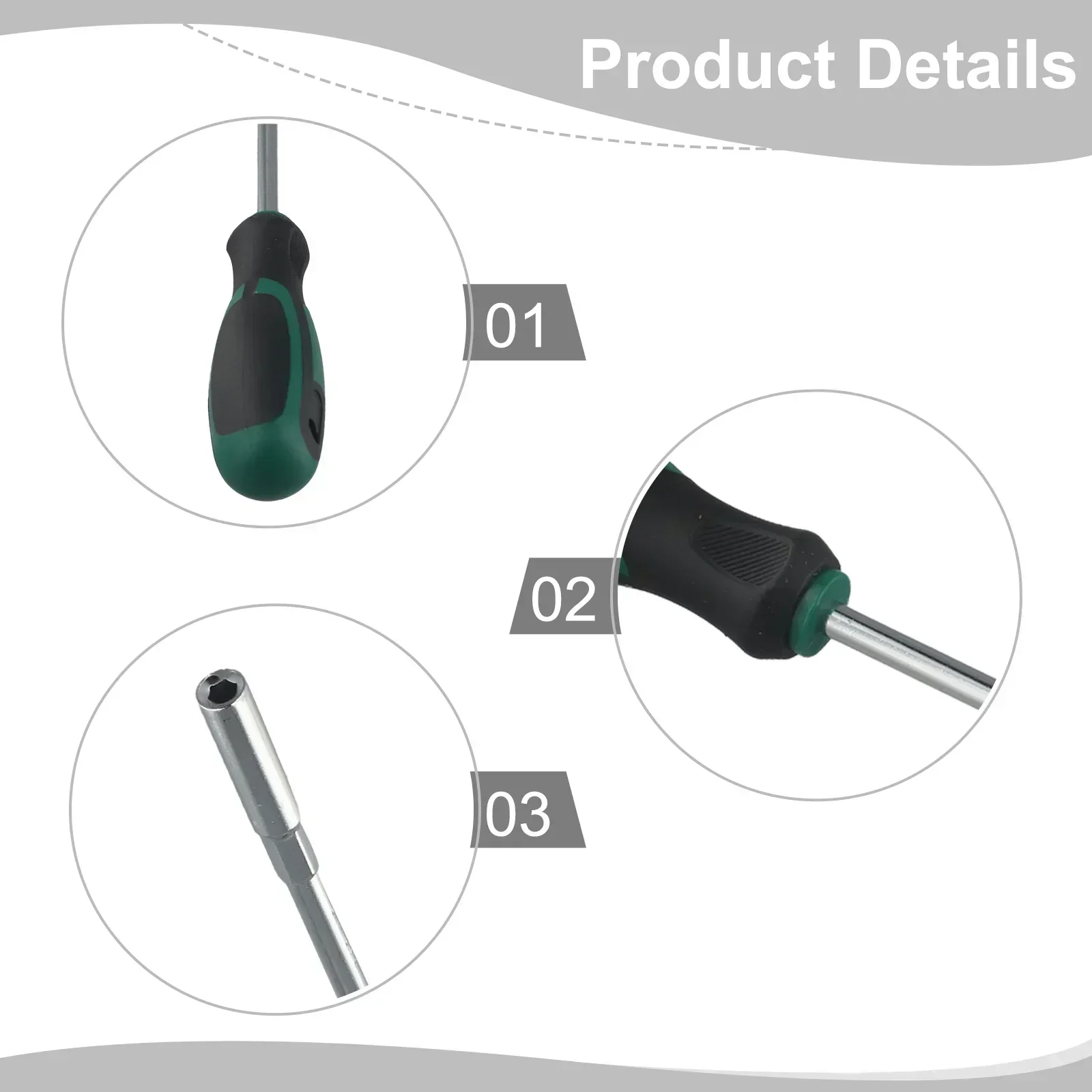 

1pcScrewdriverSocketWrench Hex Screwdriver Hexagonal Nut Key Extend Driver 5-14mm For Electric Vehicles Bicycles Repair