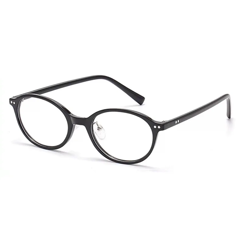 Oval-framed fashionable decorative glasses, Korean version of anti-blue light glasses for women