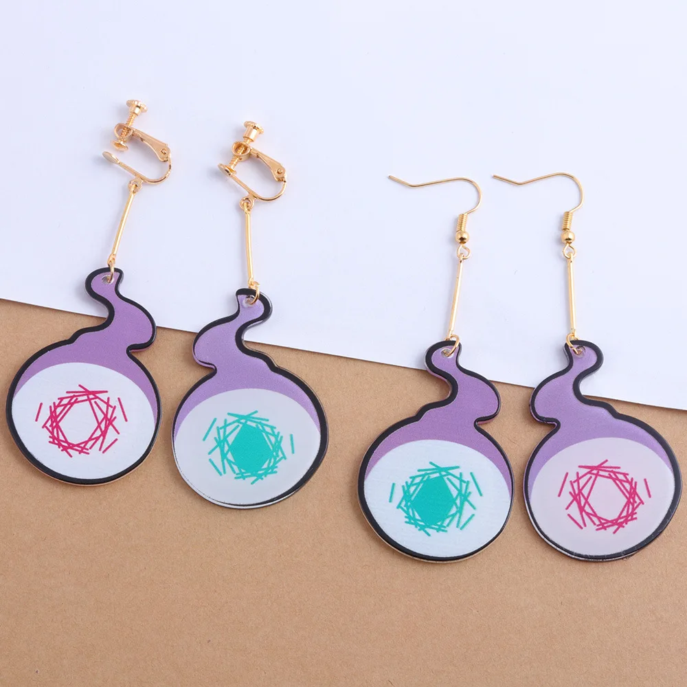 Brdwn Toilet-bound Hanako-kun Yugi Amane Yashiro Nene Cosplay Zinc Alloy Love Couple Earring Halloween Ear Hook