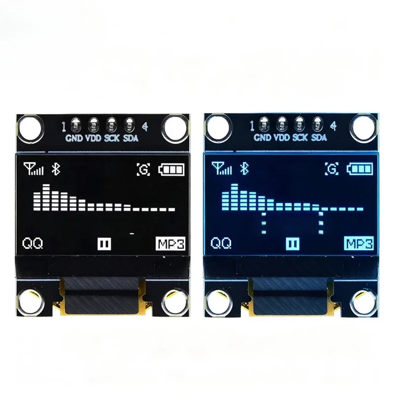 0.96 Inch OLED Display Module SSD1315 I2C 128x64 Screen White Blue for Arduino 2PCS