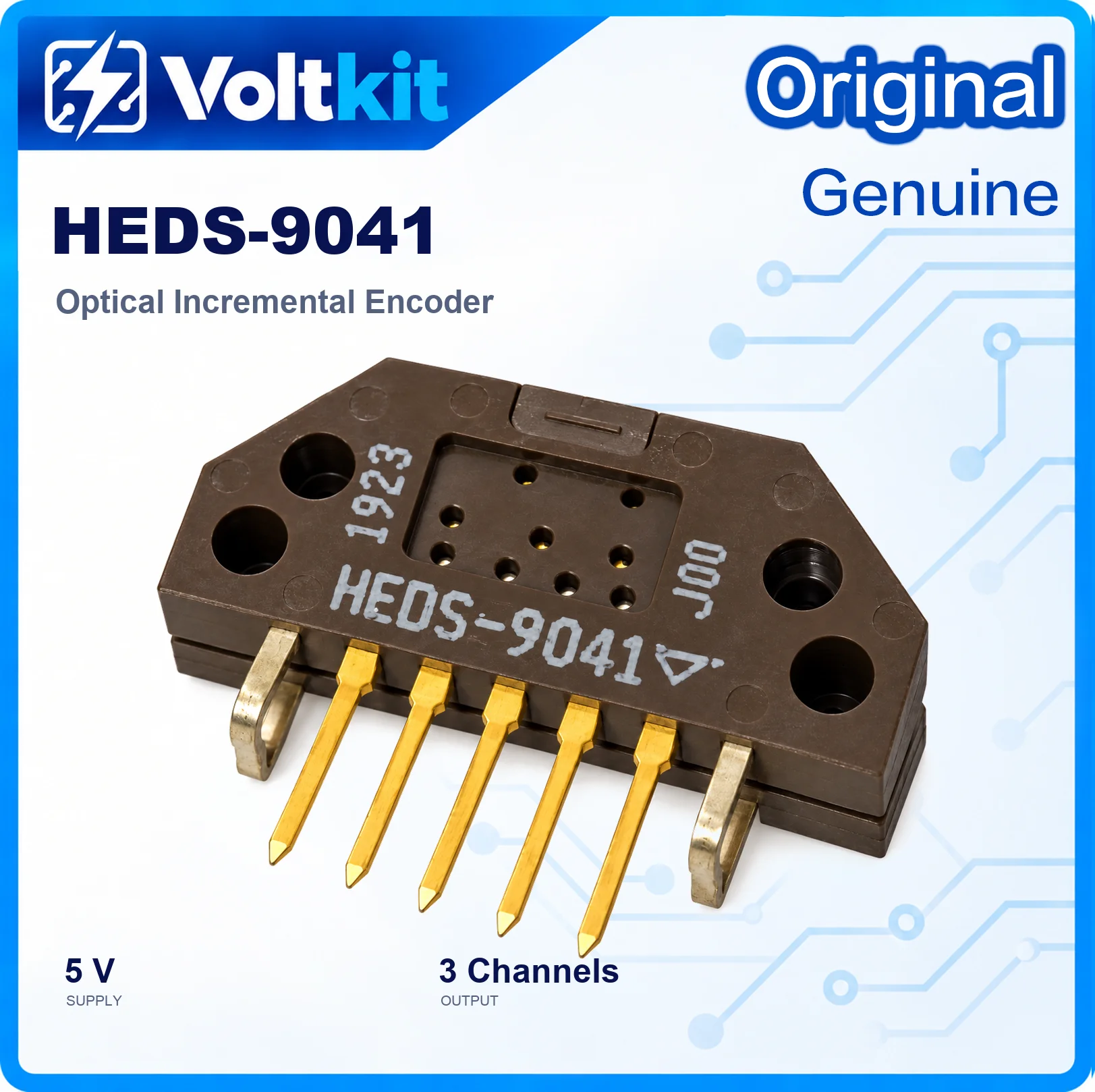 1PCS HEDS-9041 Three Channel Optical Incremental Encoder Module with Index 5V