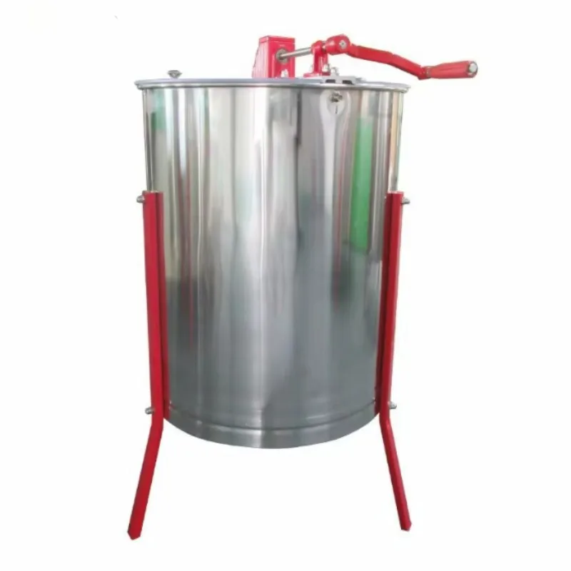 New 4 Frames Manual Radial Bee Honey Processing Machine Honey Extractor Manual Reversible Farm Equipment