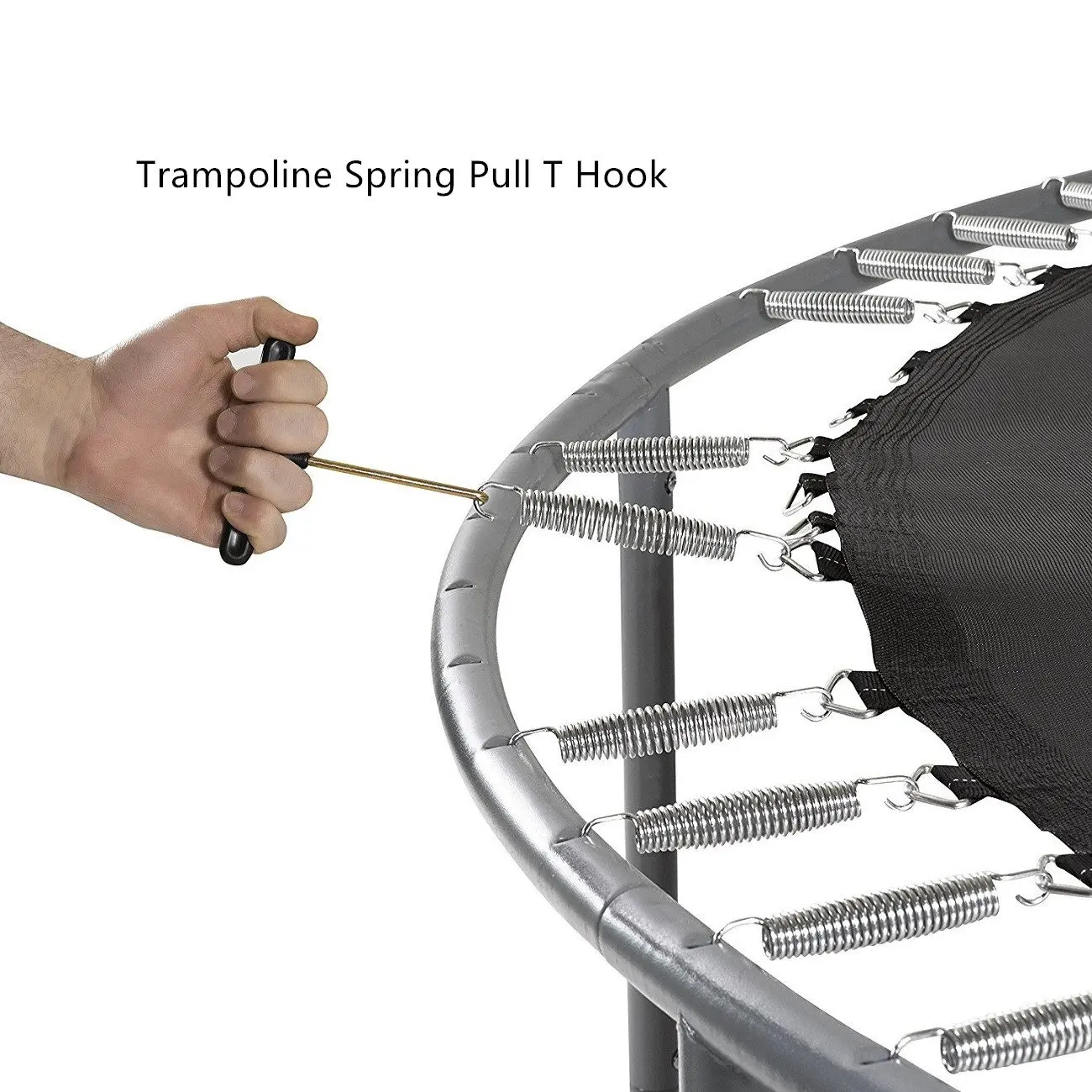 2 حزمة الترامبولين الربيع سحب أداة تعديل T-هوك الربيع سحب كيت #2