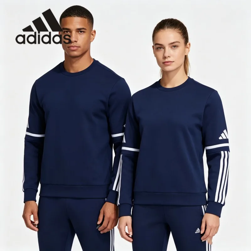 Adidas Oversized Boxy Crew Pullover Drop Shoulder Clean Minimal Commute Casual SweatshirtJM3547 1PCS