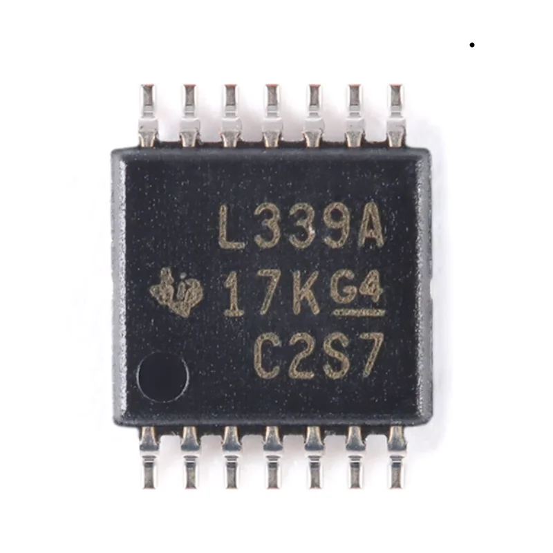 ชิปวงจรเปรียบเทียบสี่ส่วน TSSOP-14 LM339APWR SMD ของแท้1ชิ้น