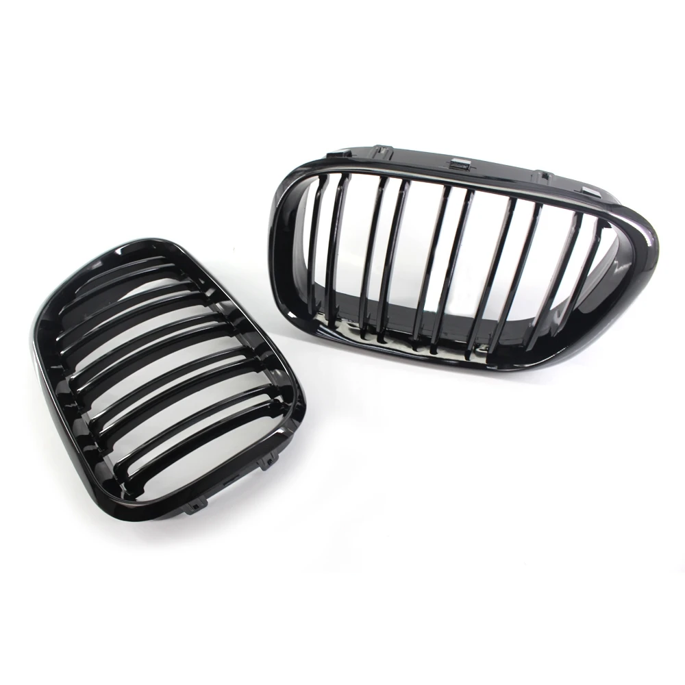 

Front Grill Grilles Kidney Grill Replacement For BMW X5 E53 1998-2003 Double Slat Sport Style Gloss Black
