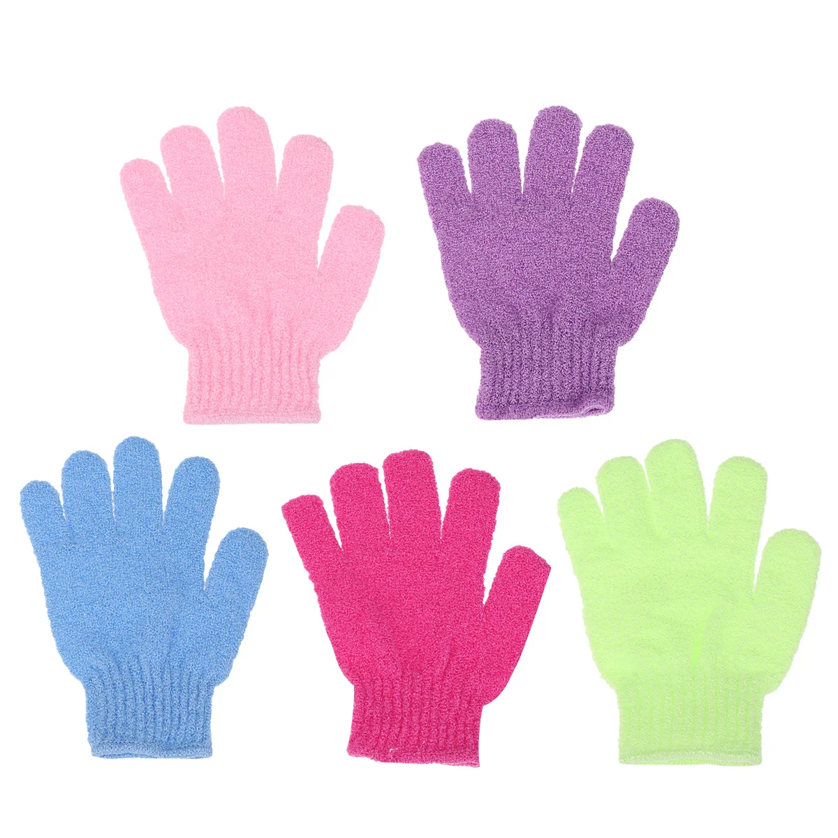 

10Pcs Exfoliating Bath Gloves for Body and Back Deep Cleansing Shower Scrub Mitten Remove Dead Skin and Oil Random Color