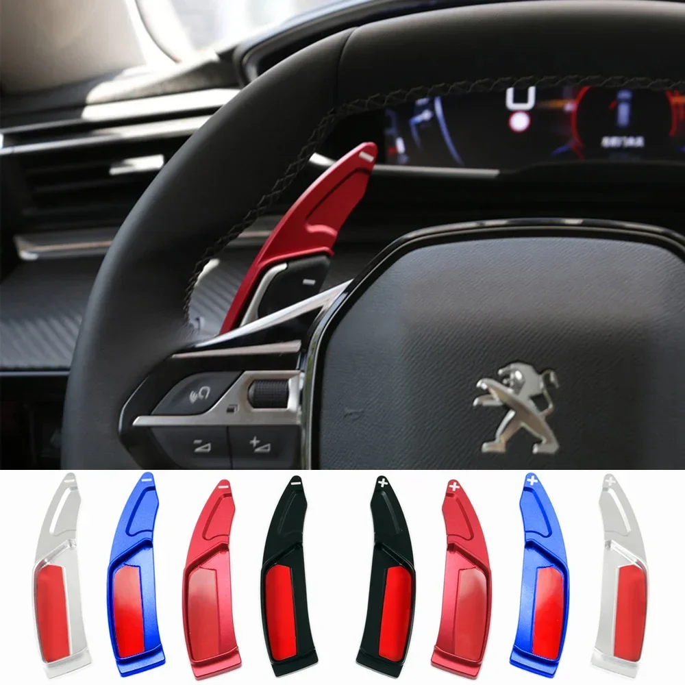 

For Peugeot 208 2008 308 3008 508 5008 SW GT Car Steering Wheel Paddles Shift Extension Shifter The Rudder DSG Gear Car Stickers