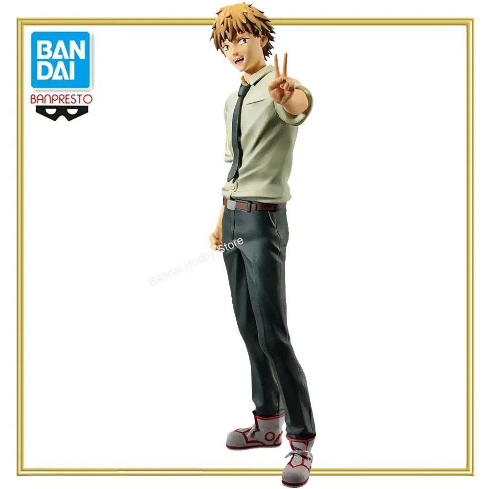 In Stock Bandai Original Genuine Banpresto Anime Chainsaw Man Chain Spirits Vol.1 Denji 16cm Collections Model Toy Figures Gift