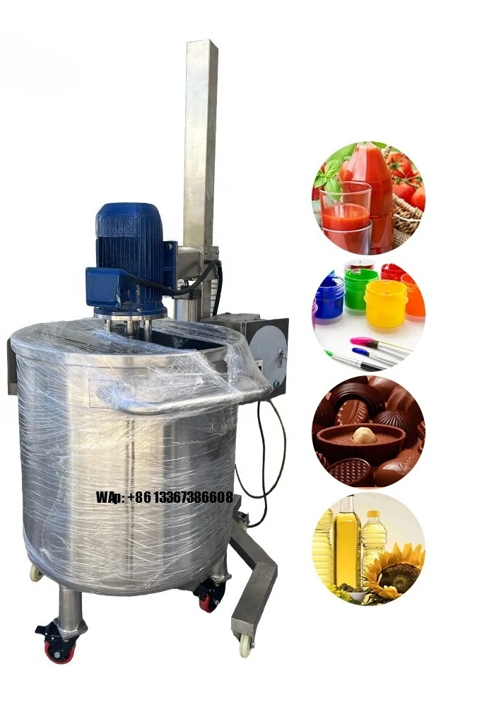 

Передвижной электрический подъемный высокоскоростной миксер-гомогенизатор для косметических кремов и эмульсий