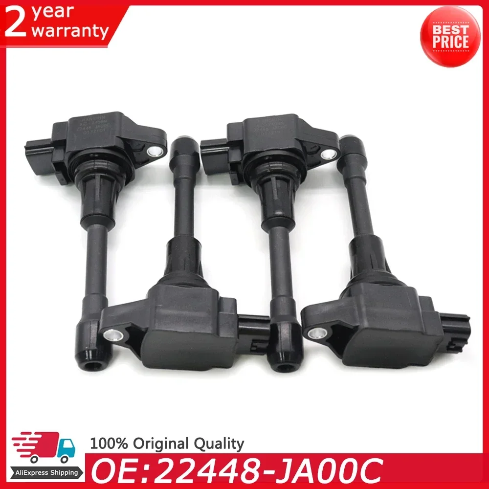 22448-JA00C Car Ignition Coil For Nissan Cube Altima Rogue Sentra X-Trail Tiida Pathfinder NV200 Versa Infiniti QX60 FX50 M56