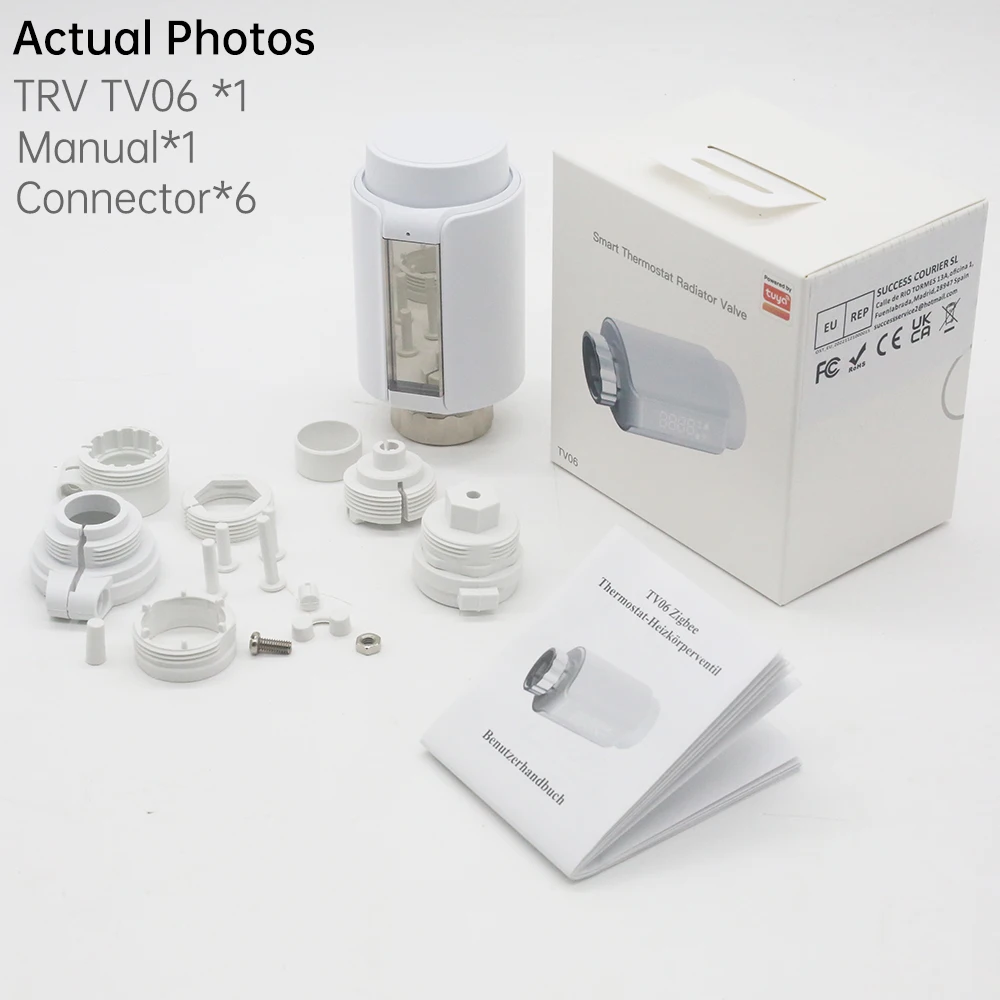 Zigbee WIFI Thermostatic Radiator Valve Smart Radiator Actuator TRV Programmable Temperature Controller Voice Control Tuya