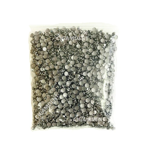 Adhesivo de unión de base de malla redonda adhesible con botón lingual de ortodoncia Dental