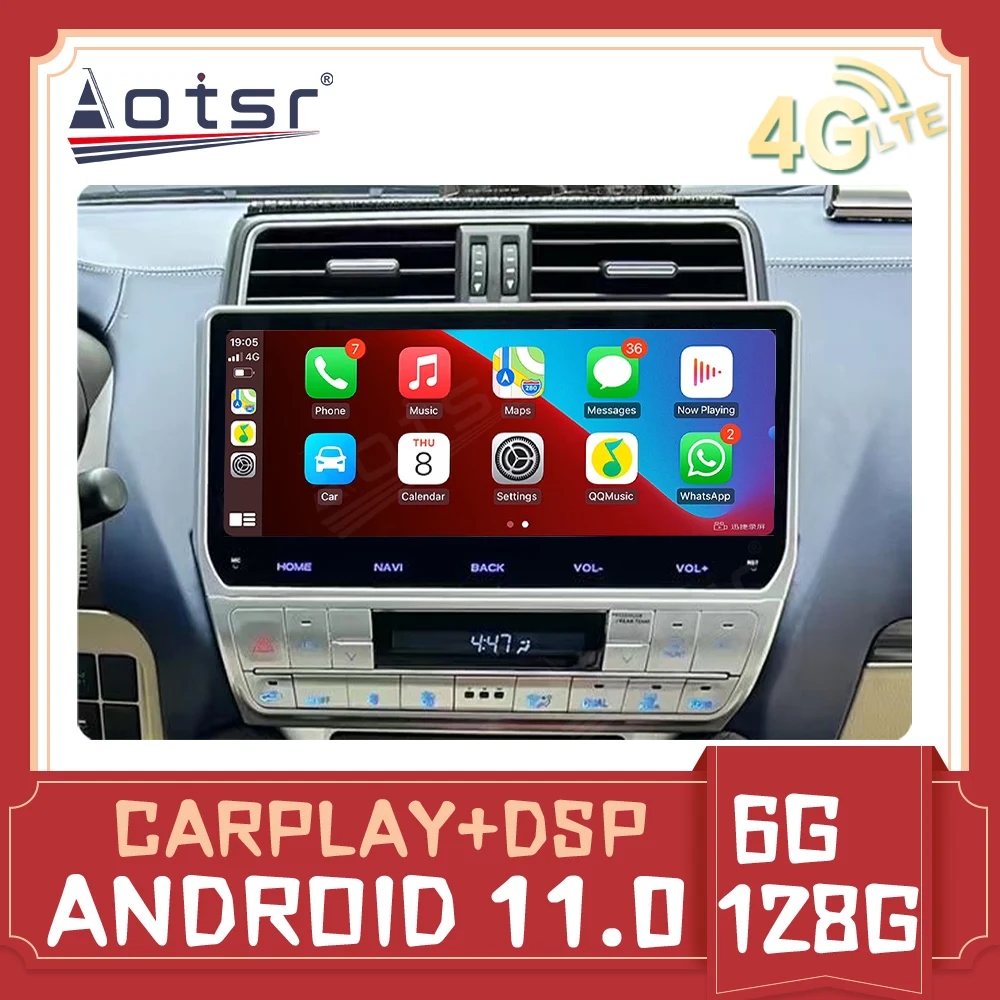 

Автомагнитола CarPlay, 2DIN, android 11, 4G, DSP, мультимедийный видеоплеер, навигация, GPS, автомобильная стереосистема для головного блока Honda Civic 2005 - 2012