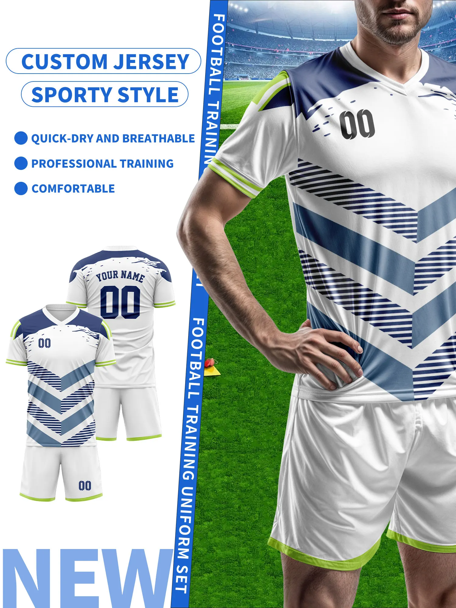 

Создайте свой собственный футбольный джерси | Индивидуальное имя и номер | Дышащая футболка для тренировок по футболу, индивидуальный дизайн футбольной формы в европейском стиле