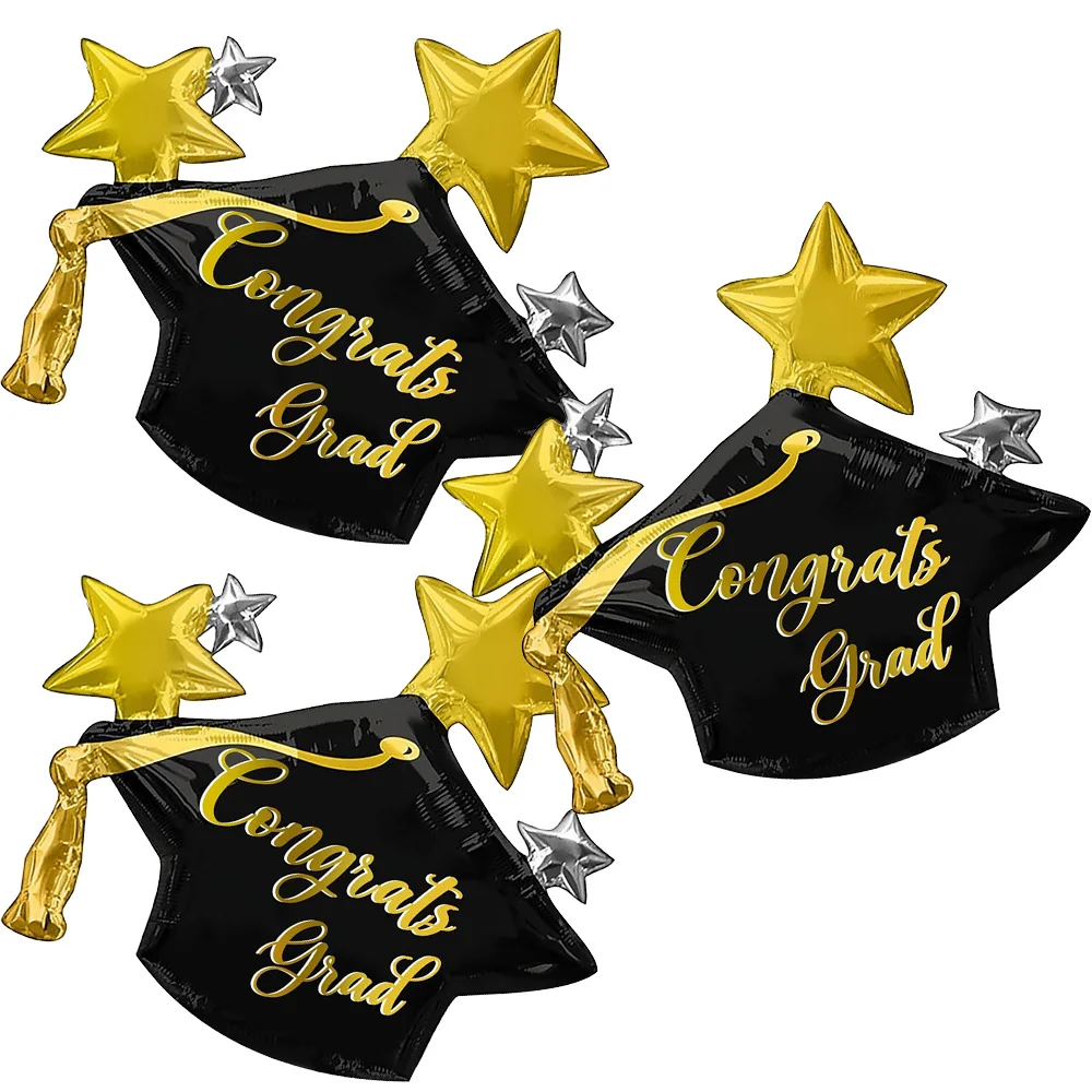3er-Pack Rising Star Ballon-Set für die Abschlusssaison, Abschlussfeier, Abschlussfeier, Abschlussfeier, Abschlusssaison, Dekoration, Abschlussgeschenk, Rising Star Folienballons