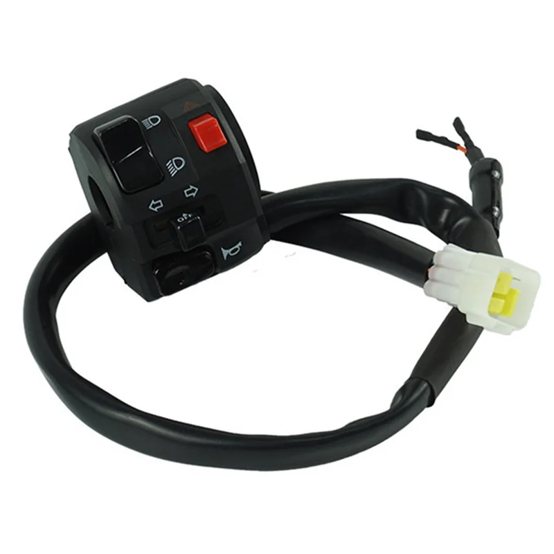 Universal Motorcycle Modified Handlebar Control Switch 7/8Inch / 22Mm Handlebar Switch Turn Signal Fog Lamp Start