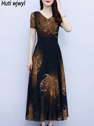 Korean Fashion Elegant Bodycon Party Long Dress Women Vintage Prom Evening Midi Vestidos 2024 Summer Chiffon Casual Black Dress