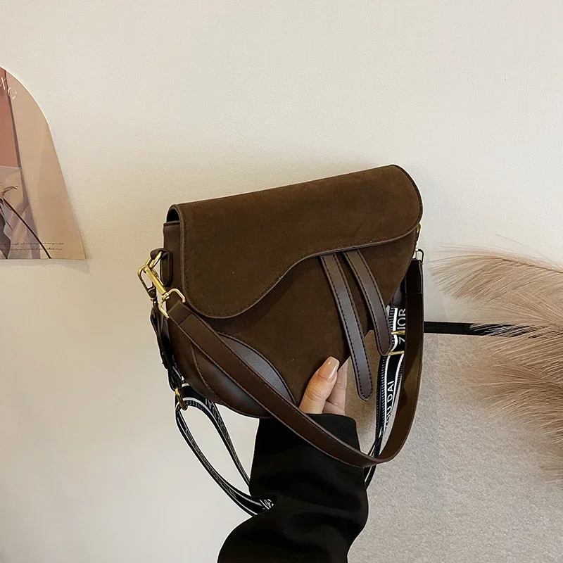 حقيبة كروس كلاسيكية بتصميم باريس للنساء، محفظة جلدية فاخرة وبسيطة، شعار أنيق بحروف، سعة كبيرة، حقيبة عصرية