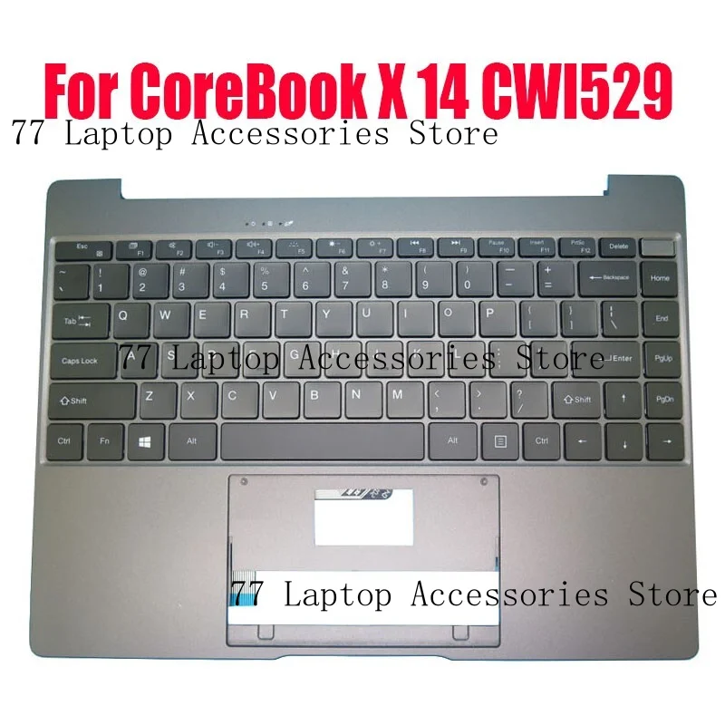 

Подставка для рук клавиатуры США для Chuwi CoreBook X 14 CWI 529 MB 30019002 XK-HS320 с подсветкой