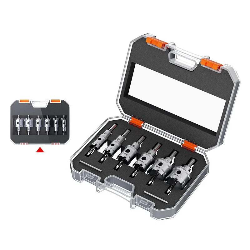 Alloy Drilling Drill Bit Professional Hard Punch Set Universal Portable Multifunctional Drilling Bit Quick Punching Tool Kit
