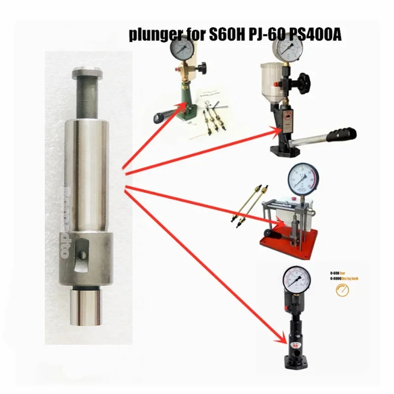 

S60H PS600A PJ-60 Common Rail Diesel Fuel Injector Nozzle Tester 10mm Plunger