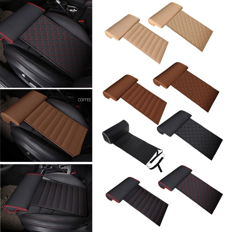 Car for Seat Extender Cushion Leg Thigh Support Pillow for Long Distance Driving Chair PU Leather Knee Pads Protector