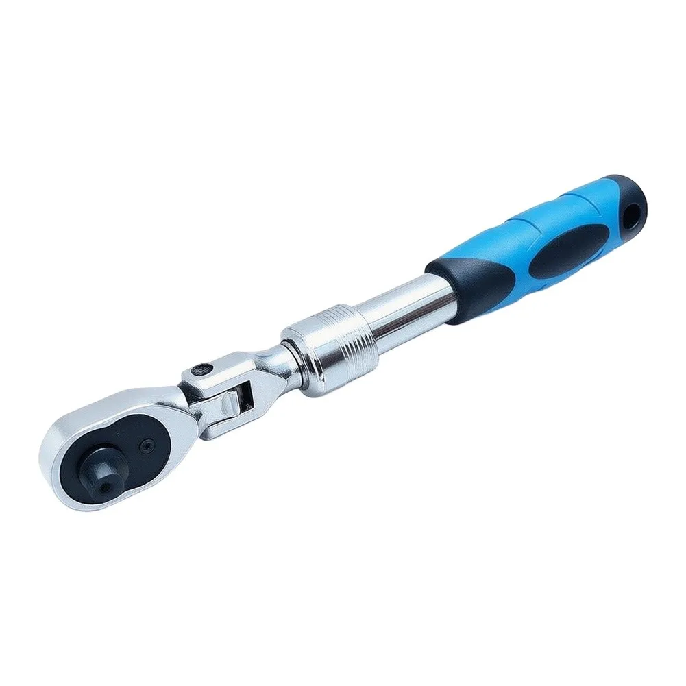 Adjustable Telescoping Ratchet Wrench Set 72-Tooth for 1/4 3/8 1/2 Inch Drive with EVA Case for Mechanics and DIY