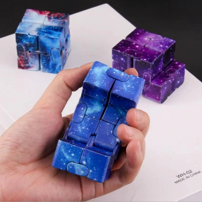 Starry Sky Christmas Magic Cube Children Adult Autism Anti Stress Relief Funny Hand Game  Fidgets Decompression Toys