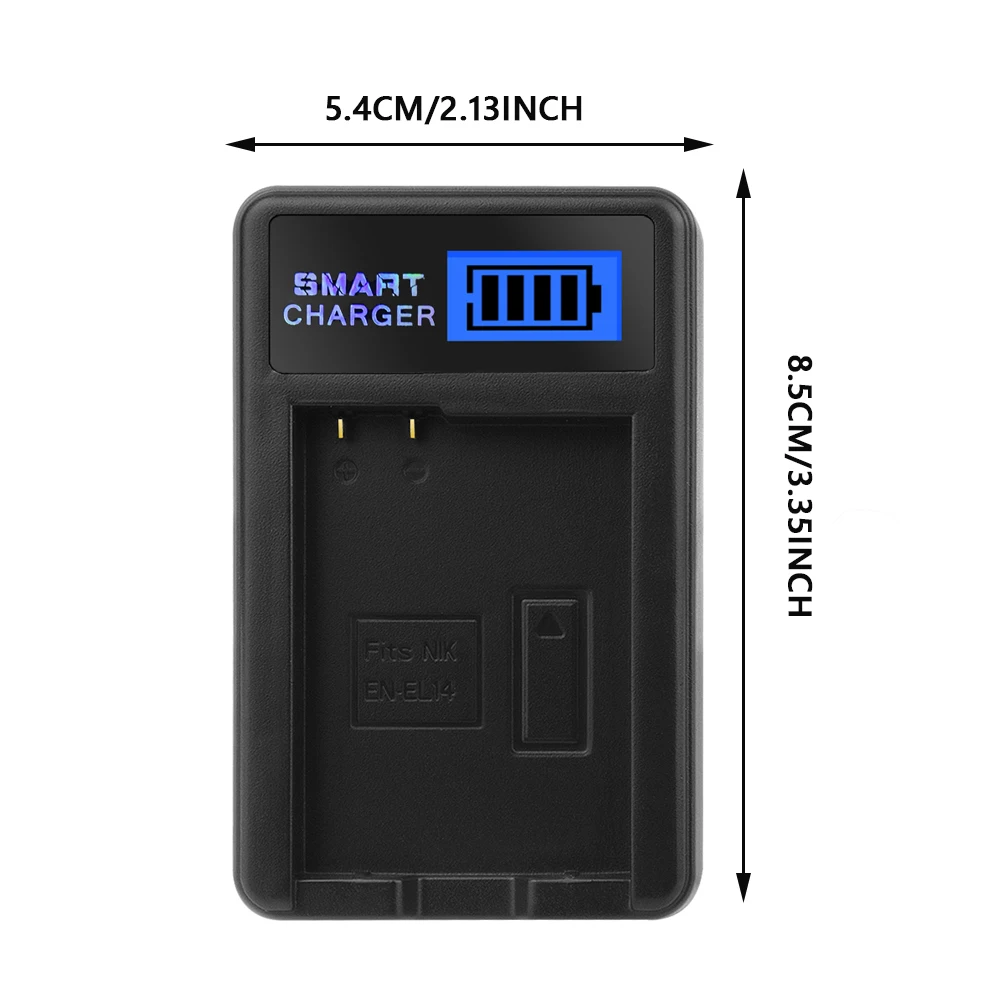 EL14A EN-EL14 EN EL14 Battery Charger+ LCD USB For Nikon D3100 D3200 D3300 D3400 D3500 D5100 D5200 D5300 D5500 P7000 P7100 P7200