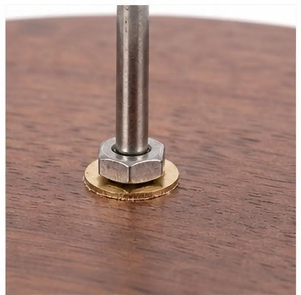 Sturdy Wood Base Receipt Holder Spike for Bills Tickets Checks Notes Files Desktop Organizer in Office Restaurant Retail Bar