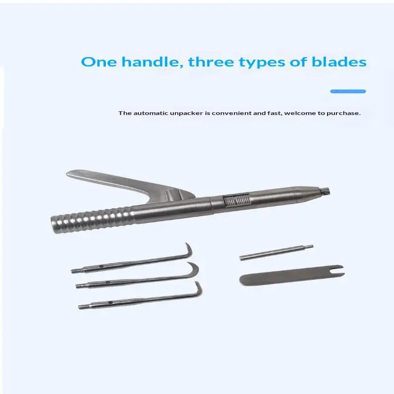 1 Set Dental Automatic Teeth Crown Remover Adjustable 4 Shifts Crown Remover Stainless Steel Lab Teeth Restoration Tools