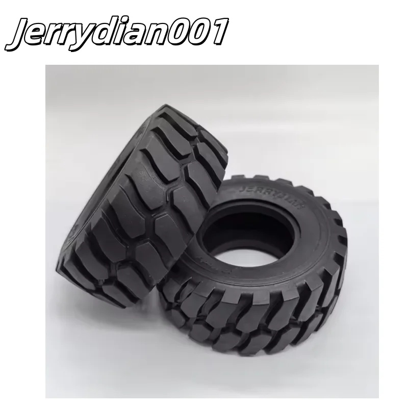 1 Pair LESU Diameter 45MM Height Wheel Rubber Tyres 110Mm for Remote Control 1/15 Hydraulic Loader RC Car Accessories