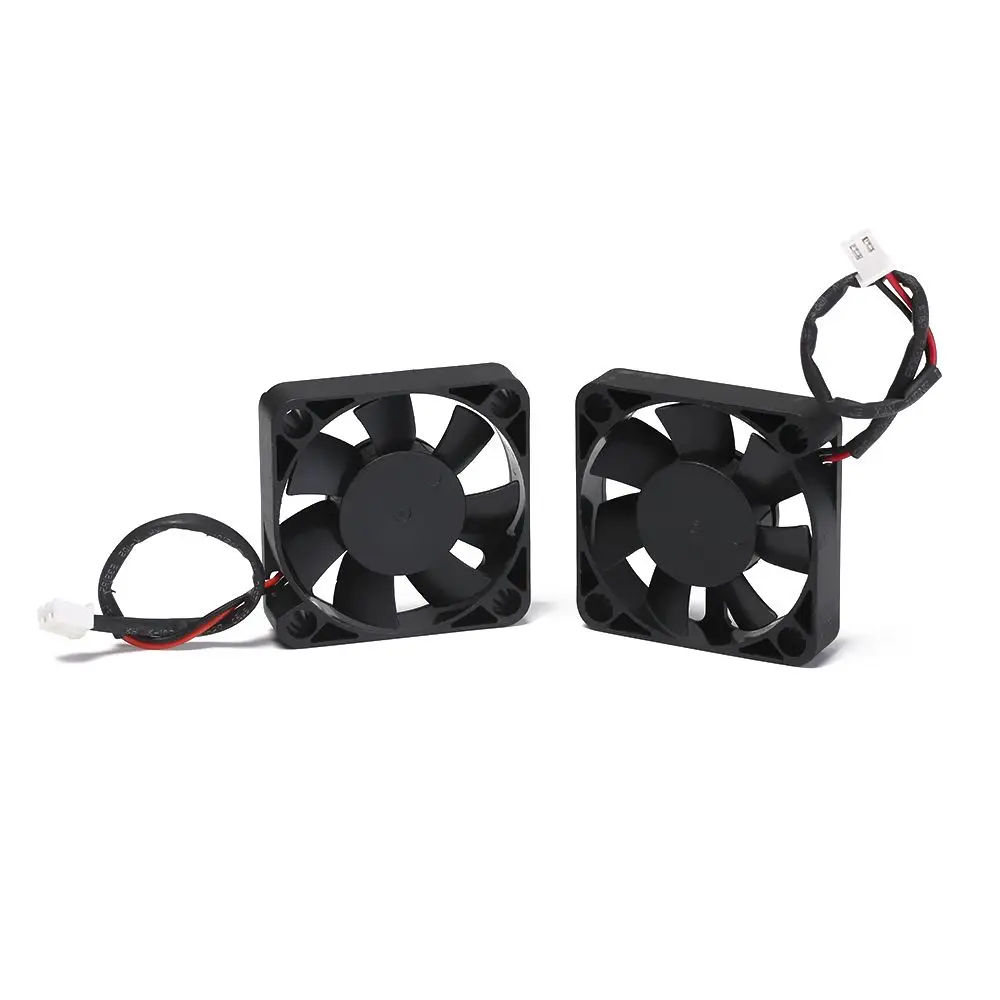 1/2pcs Hot 5010 12V with PC 2-pin Mini Computer Fans CPU System Heatsink DC Brushless Fan Cooling Cooler