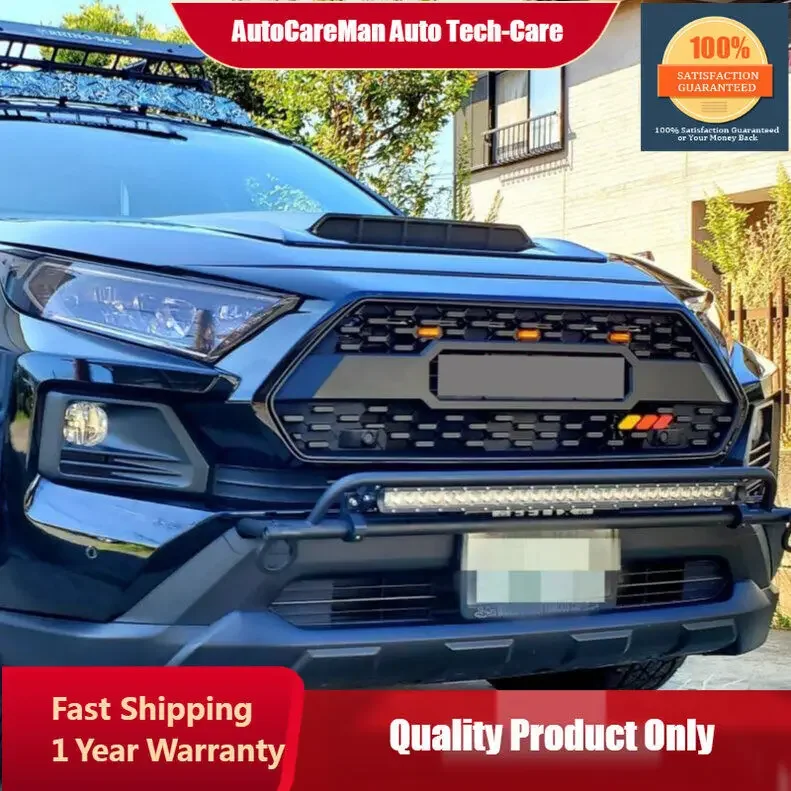 Fit For TOYOTA RAV4 2019-2021 TRD Pro style Front Grille with Led Lights