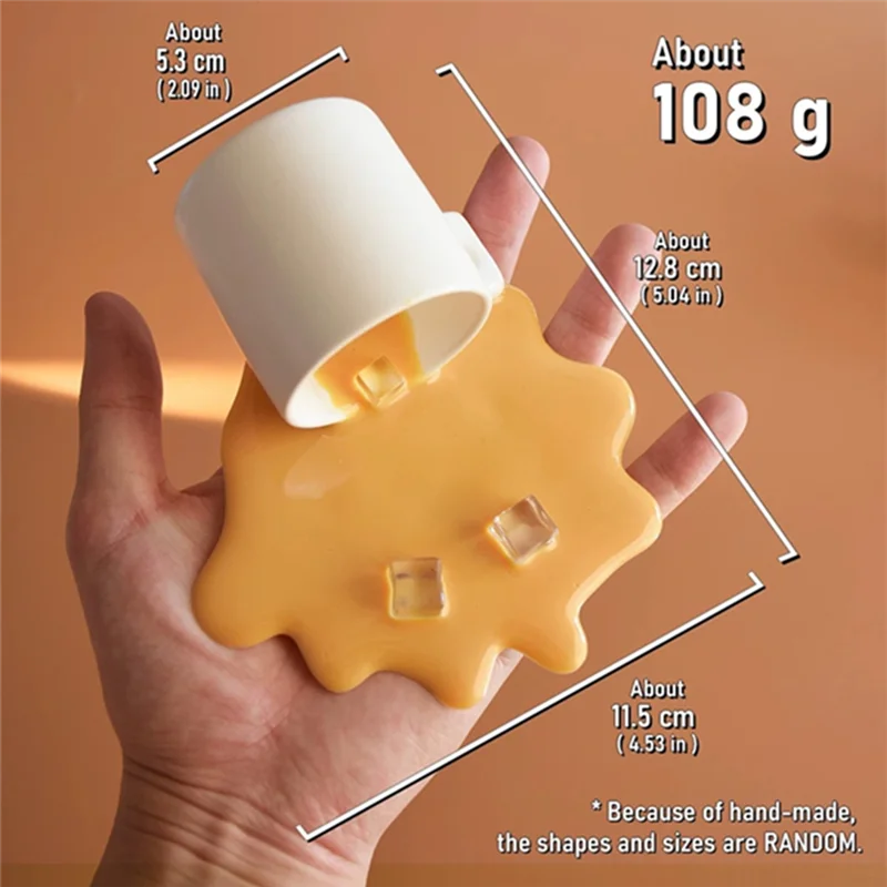 

M11K-Realistic Latte Espresso Coffee Spilled Liquid Model Phone Holder For Home Mobile Use