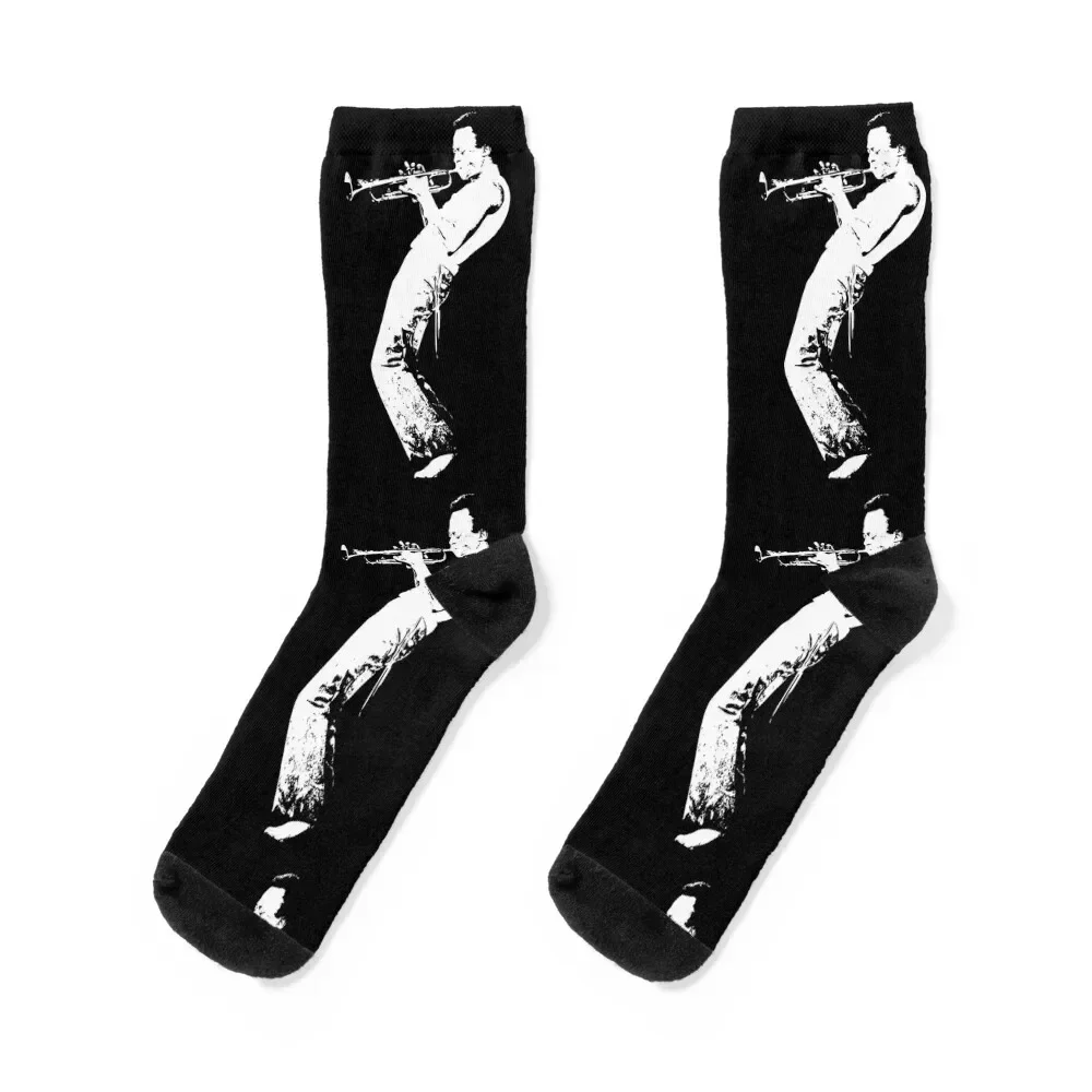 Miles Davis Silhouette Socks Non-slip heated Sports Socks Ladies Men's