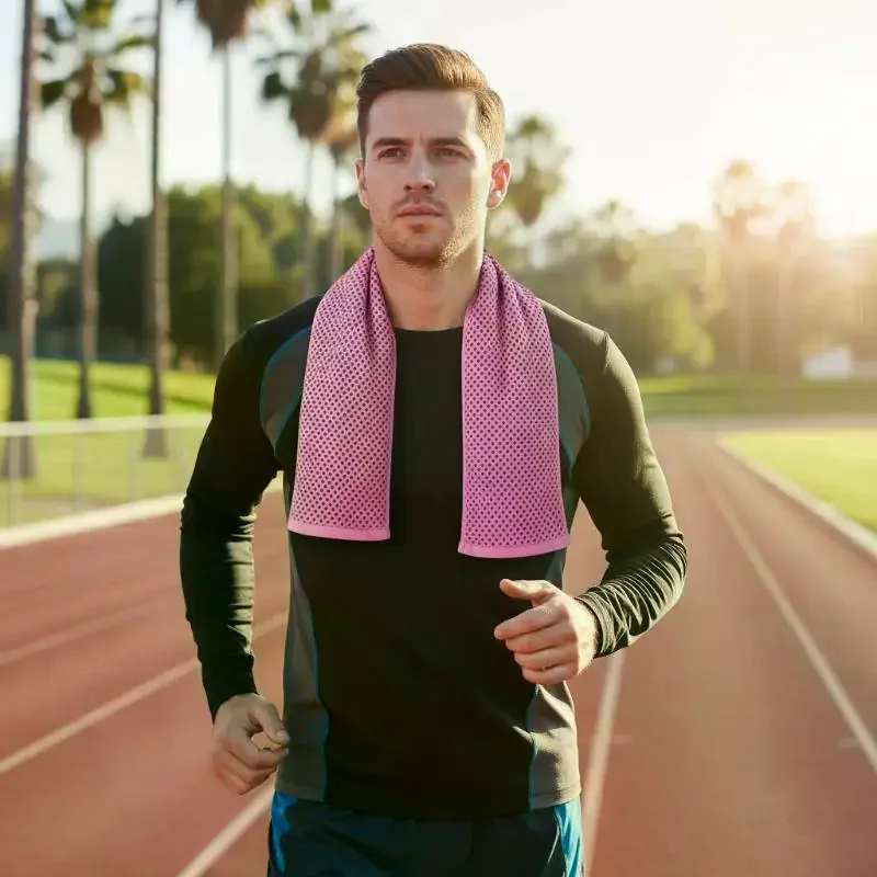 1Pcs Breathable Cooling Towel Ultra Soft Lightweight Microfiber Towels Quick Drying Sunstroke Prevention Yoga Swimming Gym Towel