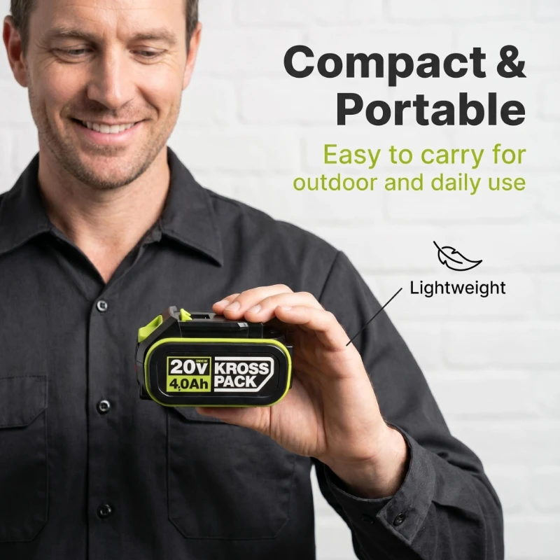Original 20V 6.0Ah High Capacity Li-ion Battery,Replacement for WORX Large Pin WA3054 WA3027 Cordless Power Tools