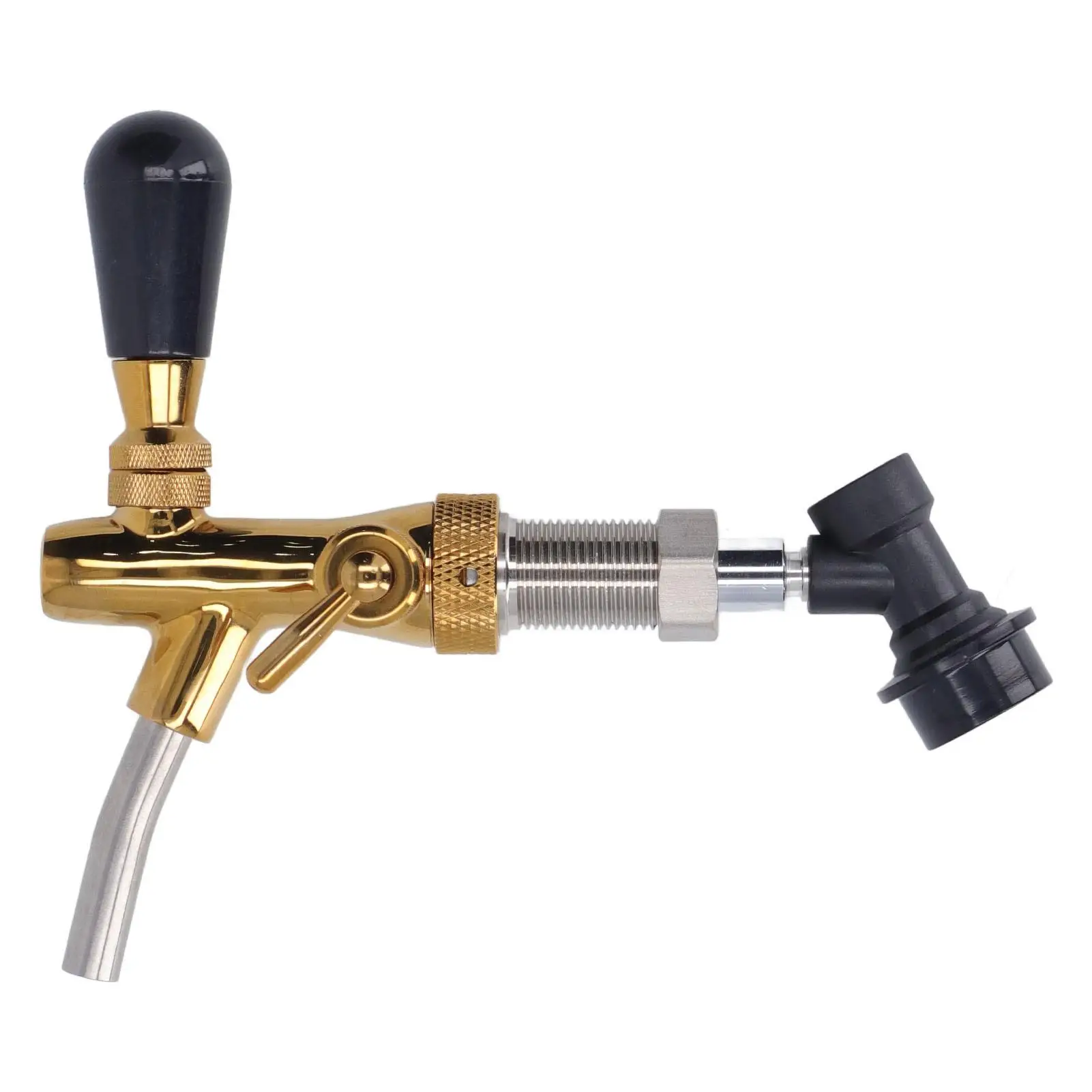 

Adjustable Beer Faucet Tap - Durable Brass, Strong Compatibility & Sealing for Kegs, Ideal for Restaurants