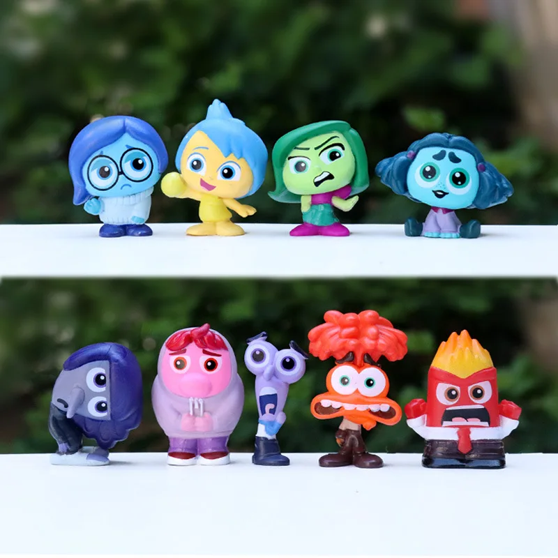 

New Anime Inside Out Cute Figurine Cartoon Emotion Figure Model of Joy Anger Sorrow and Happiness Decorative Small Ornaments