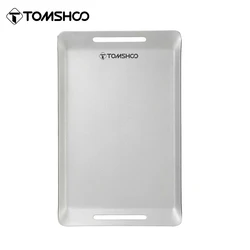 Tomshoo Mini Stainless Steel Grill Pan Outdoor BBQ Picnic Grill Pan Cutting Chopping Board for Camping Backpacking Hike Supplies