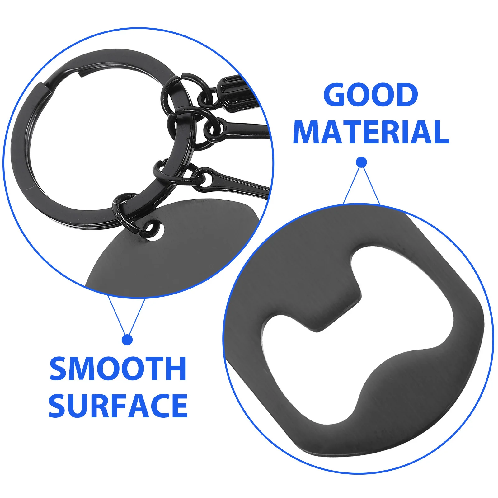 

Bottle Opener Keychain Metal Sturdy Beer Opener Tool for Home Bar Party Restaurant Small Lightweight Keychain Metal